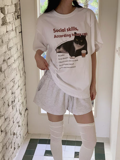 Meow 短版 Tee (3 Colors)