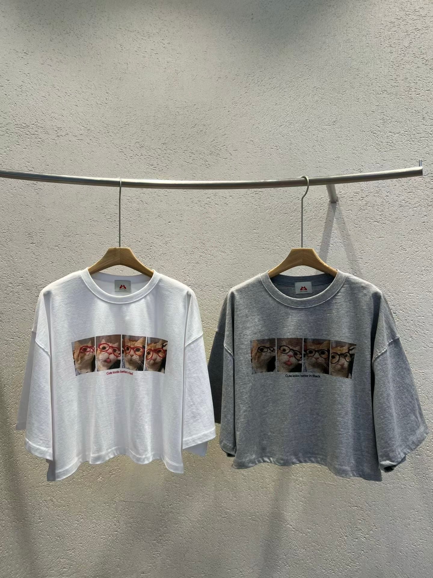 Meow Retro 短版 Tee (2 Colors)
