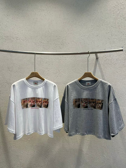 Meow Retro 短版 Tee (2 Colors)