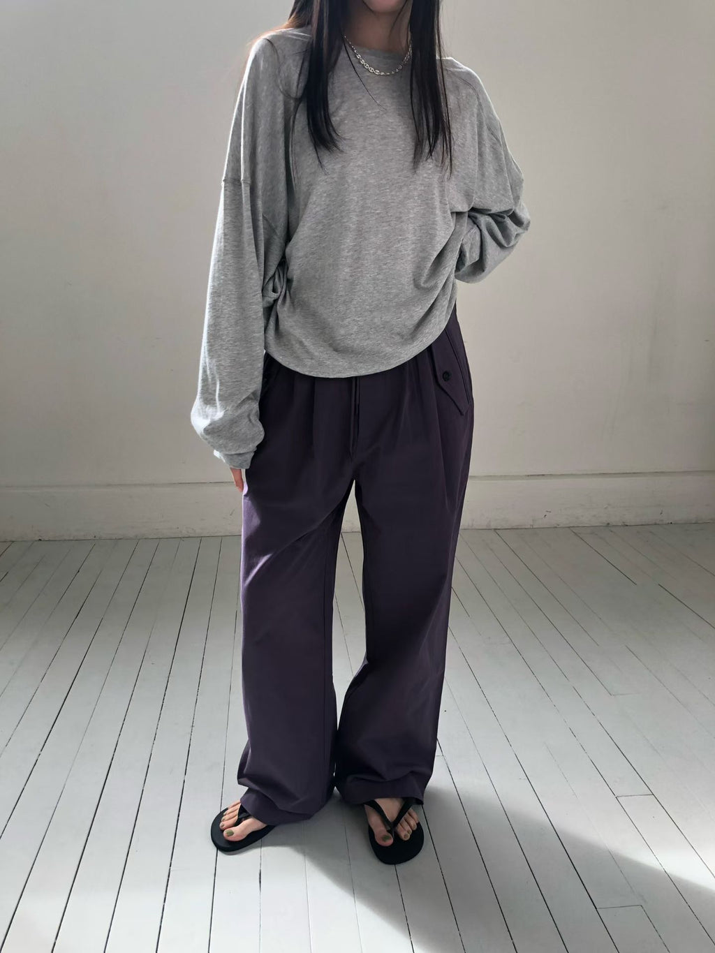 輕薄寬鬆衛衣 (4色)