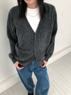 V領排釦針織外套 5色