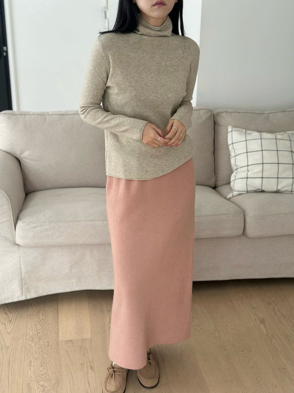 簡約針織鉛筆裙 5色