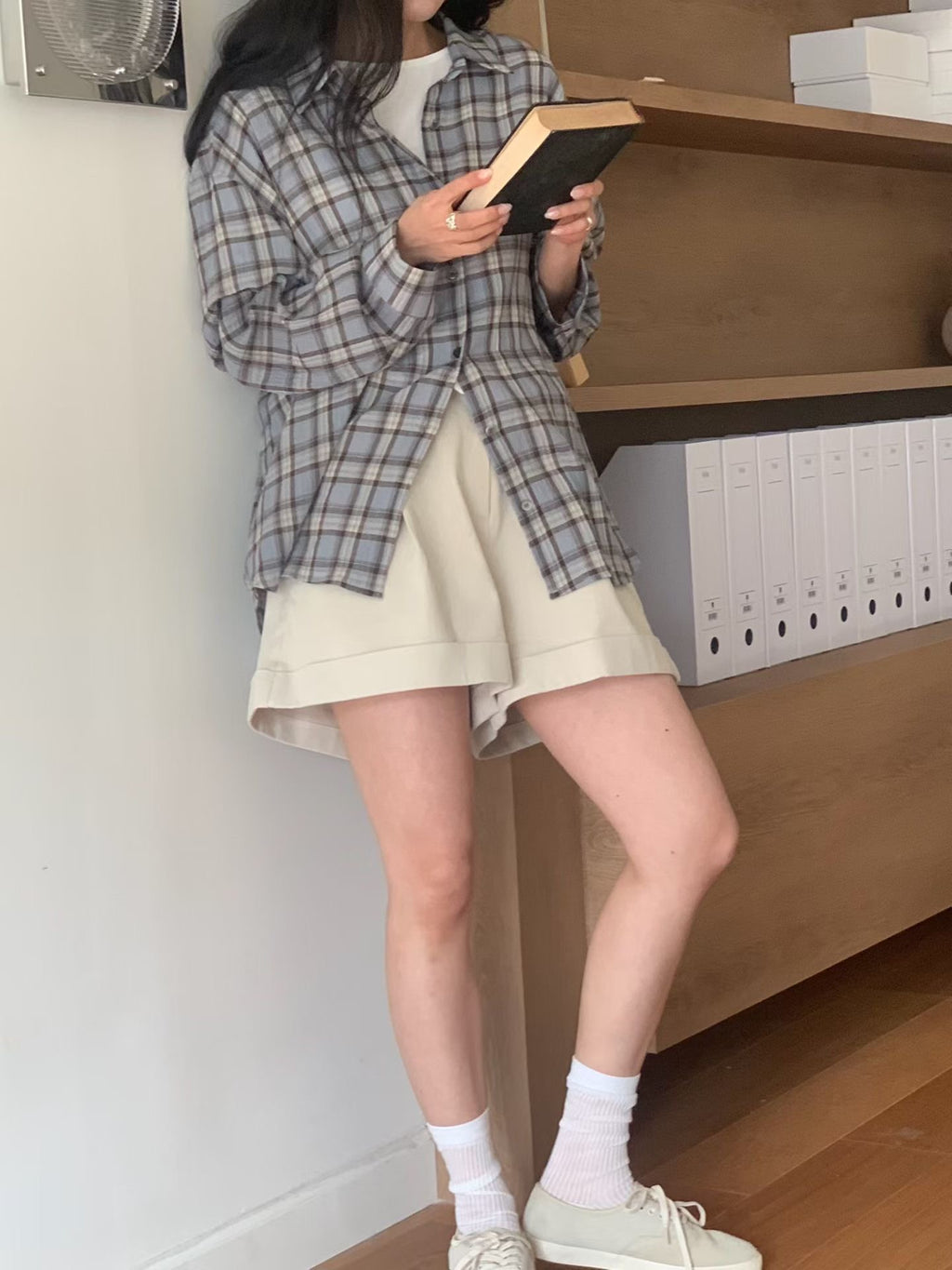 日常格紋襯衫(2色)