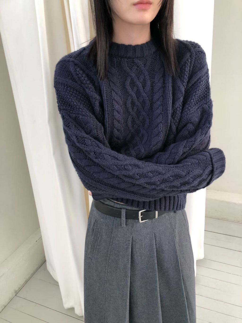 麻花針織上衣 3色