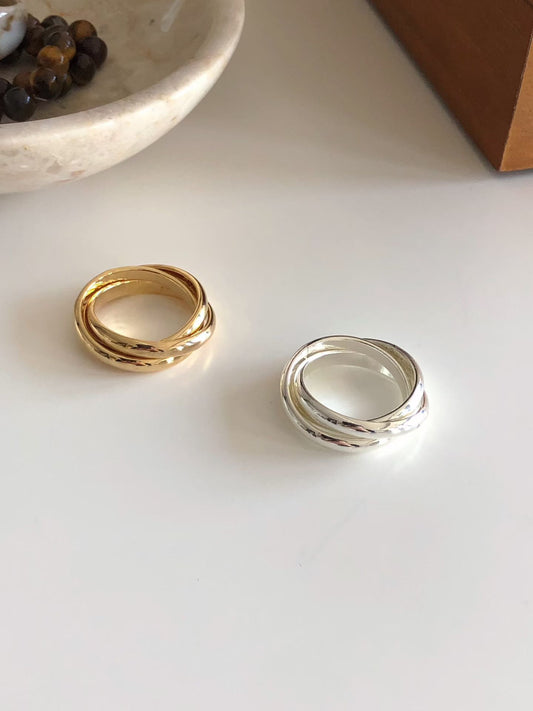 Trinity Silver Plated Ring (2 Colors)