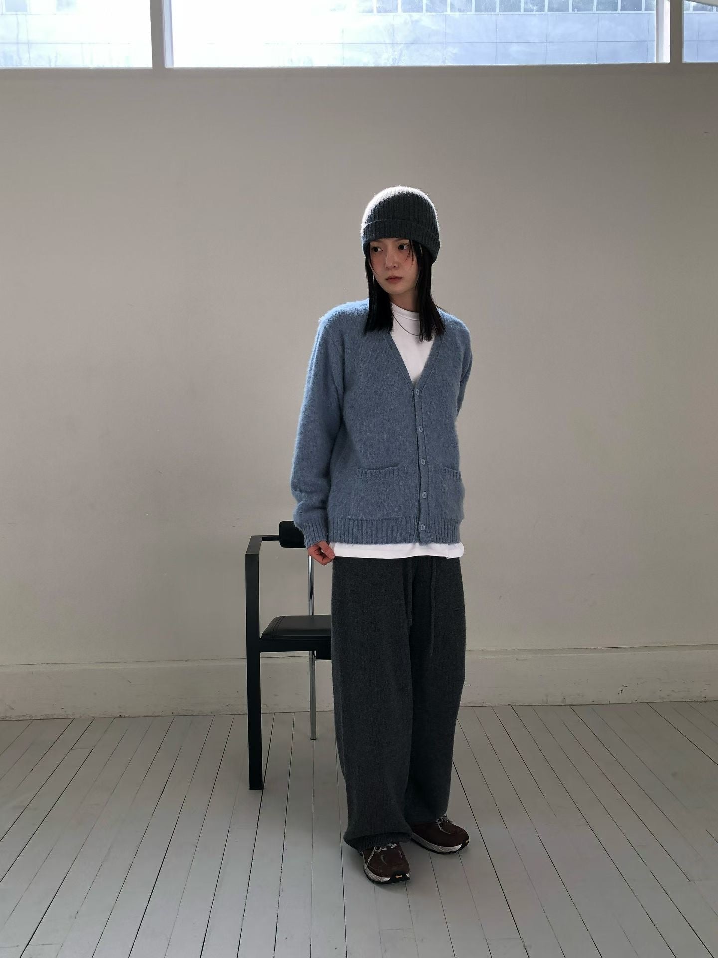 V領排釦針織外套 5色