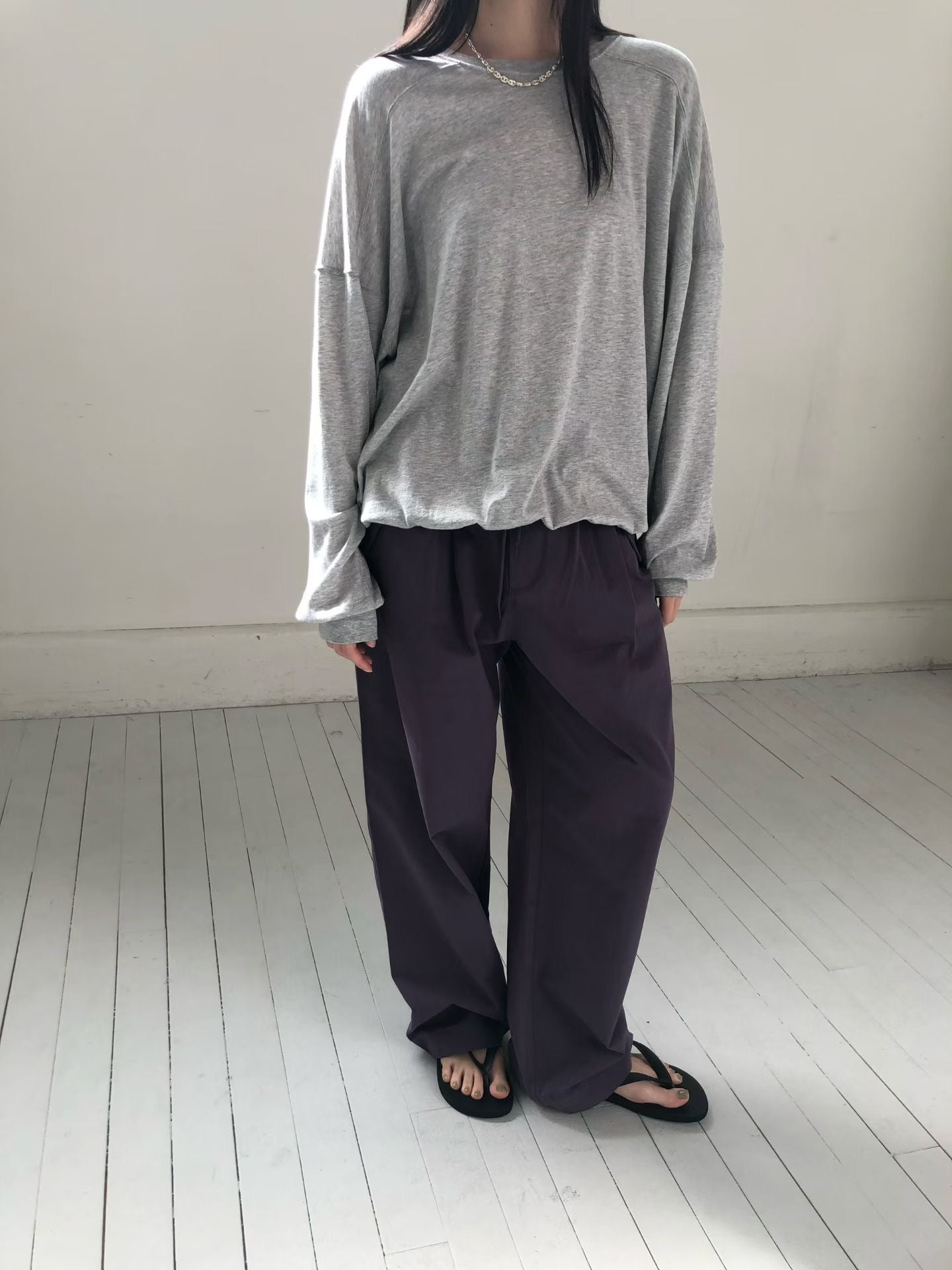 輕薄寬鬆衛衣 (4色)