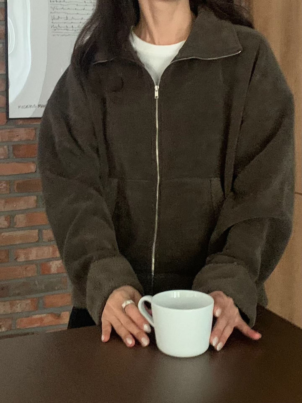 Teddy 高領外套 (2色)