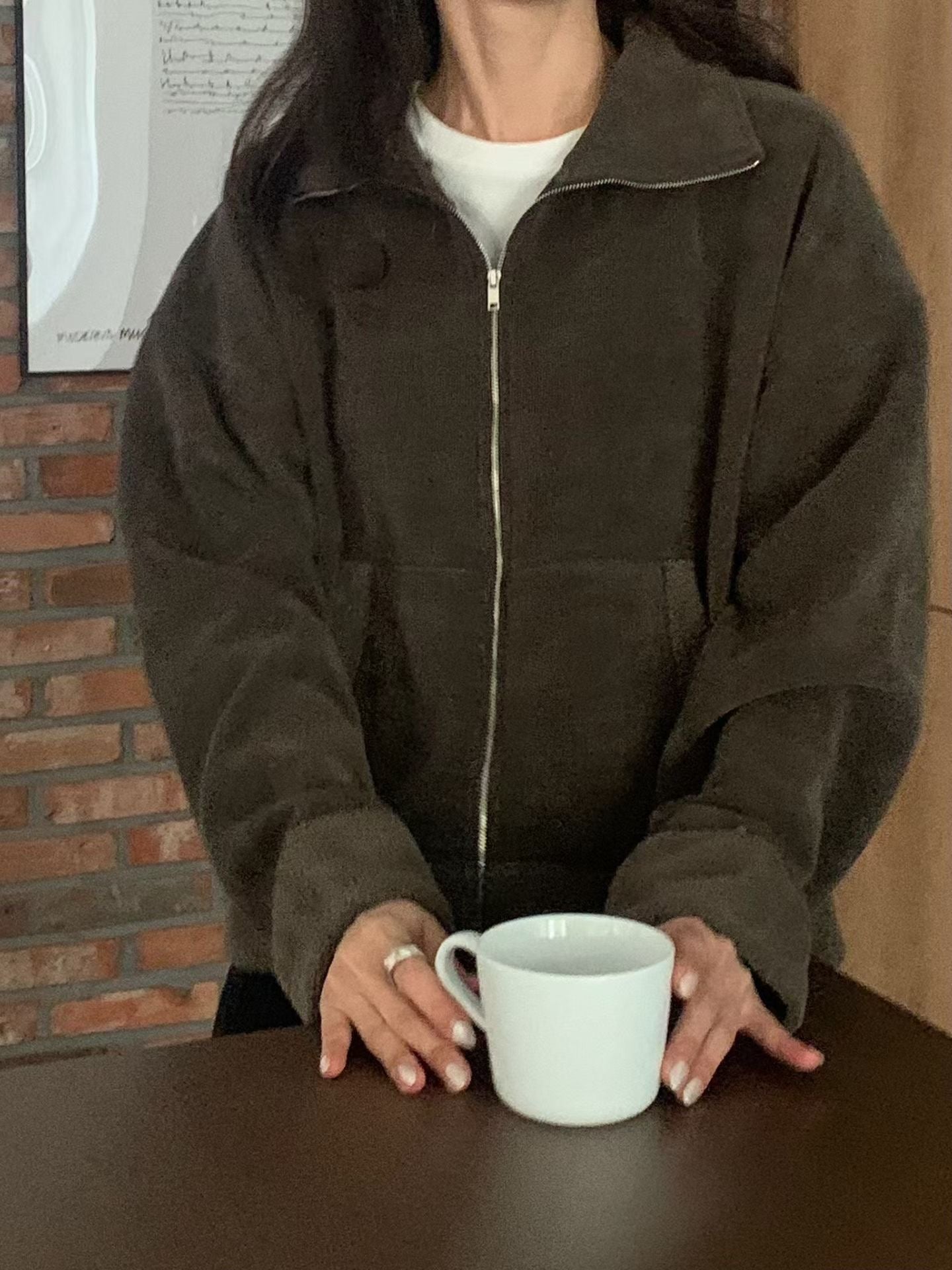 Teddy 高領外套 (2色)