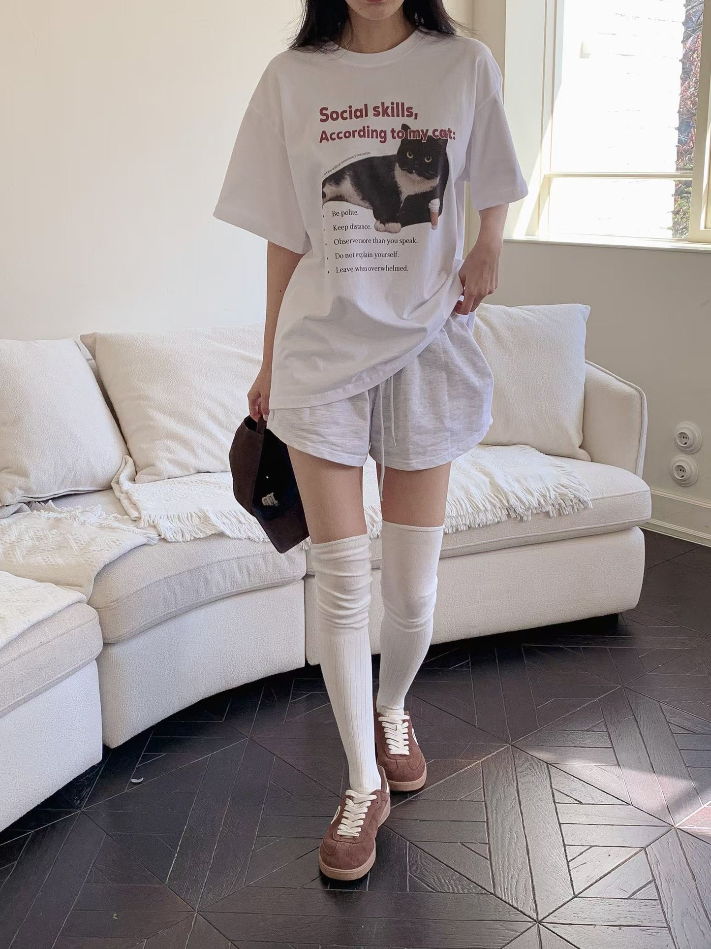Meow 短版 Tee (3 Colors)