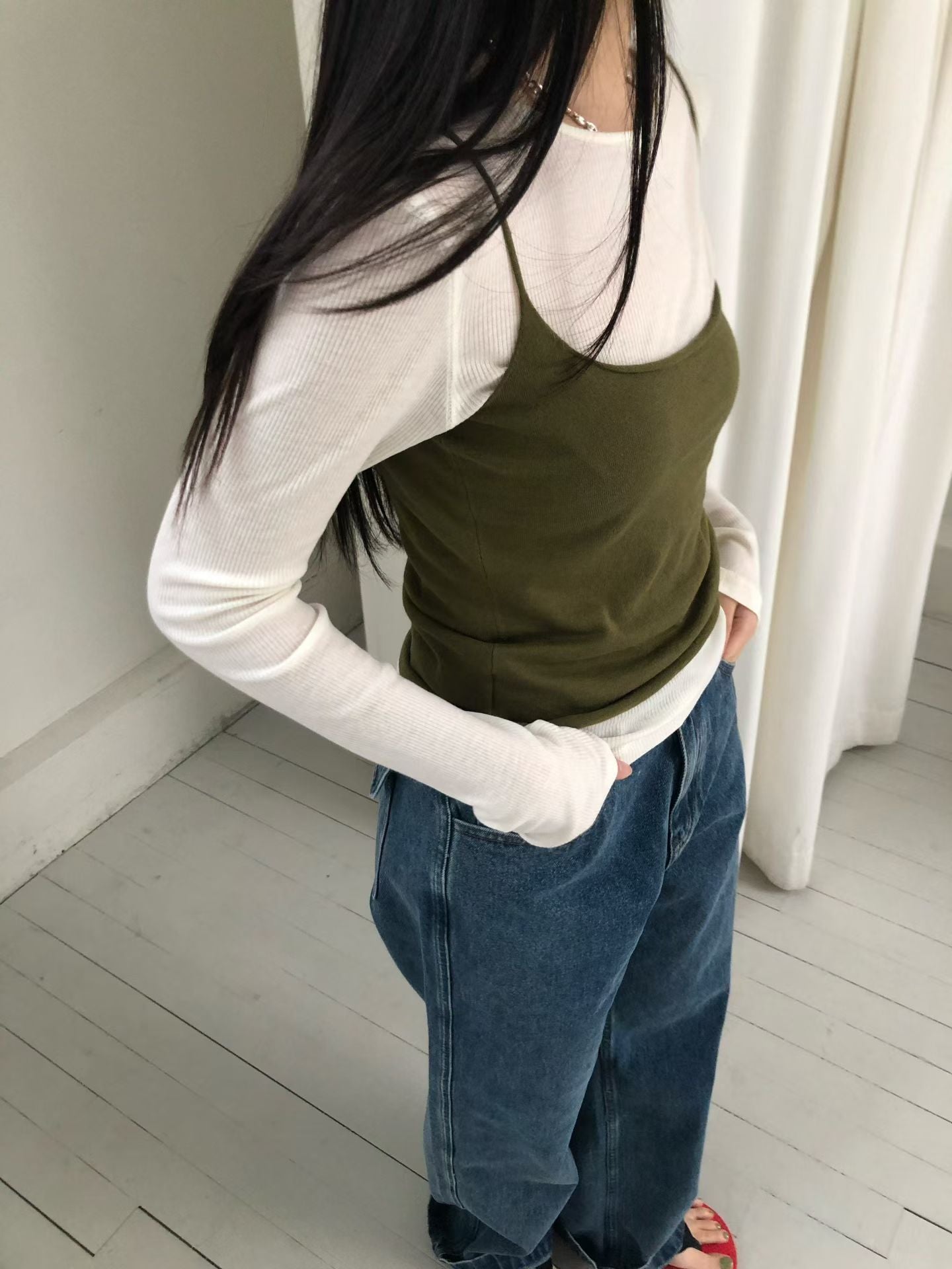 細肩帶背心 (4色)