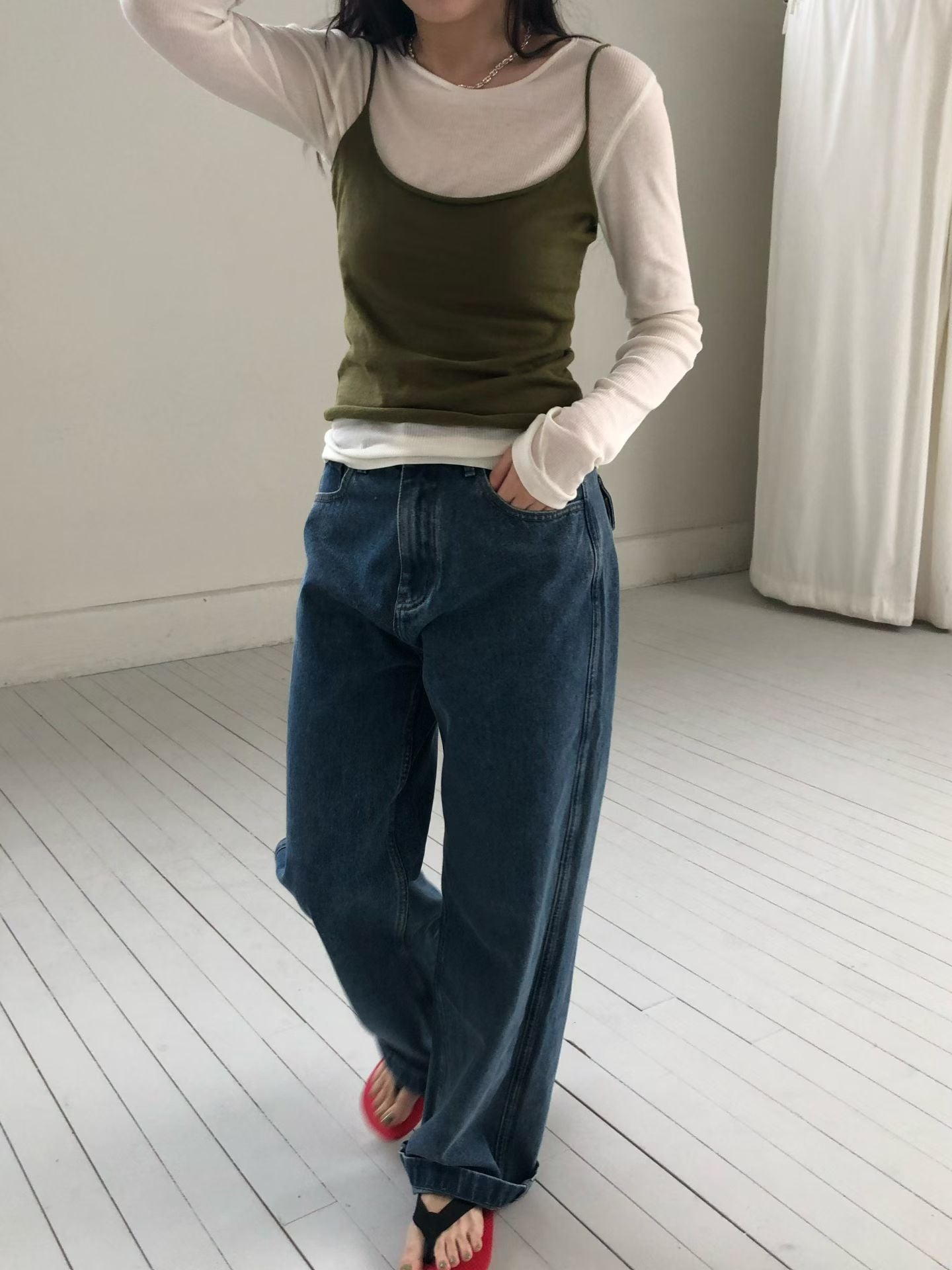 細肩帶背心 (4色)