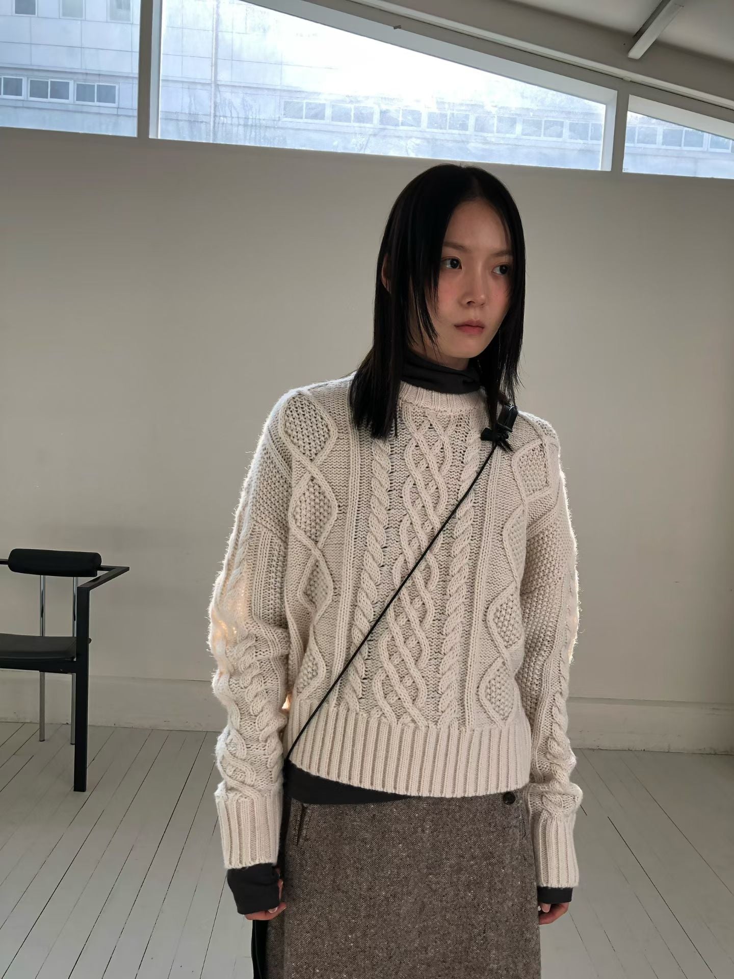 麻花針織上衣 3色