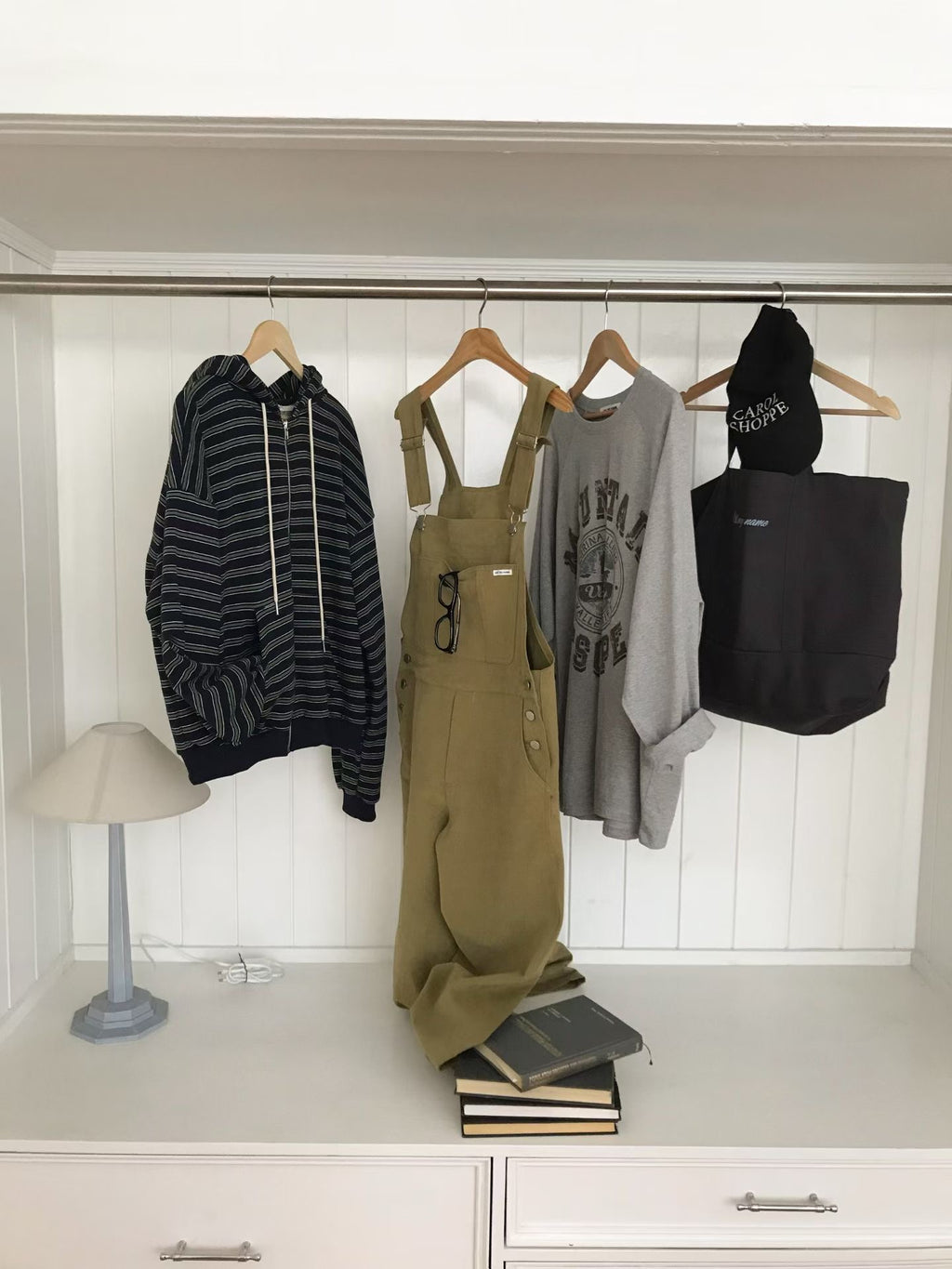 寬鬆連身長褲 3色