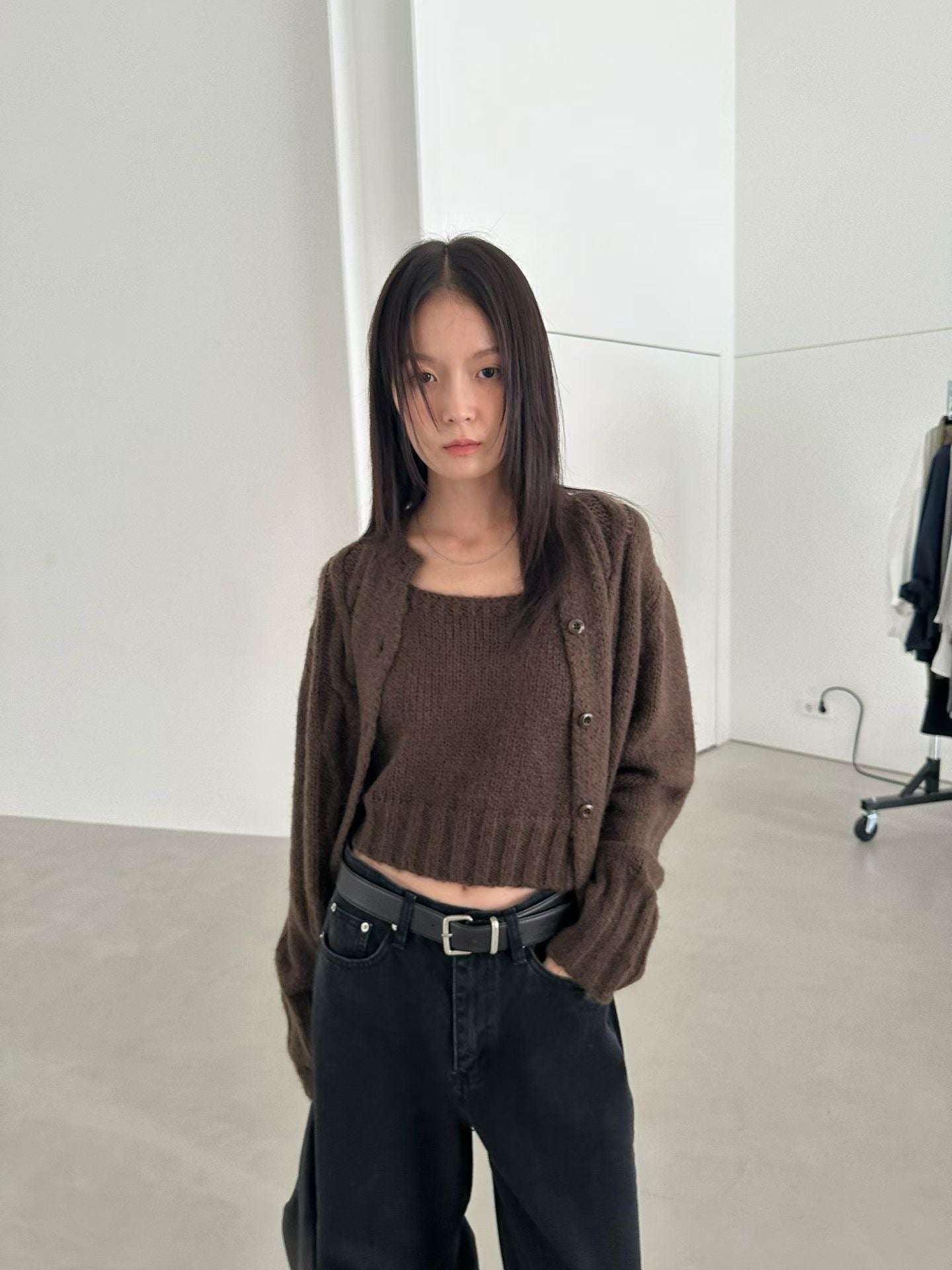 復古針織外套 3色