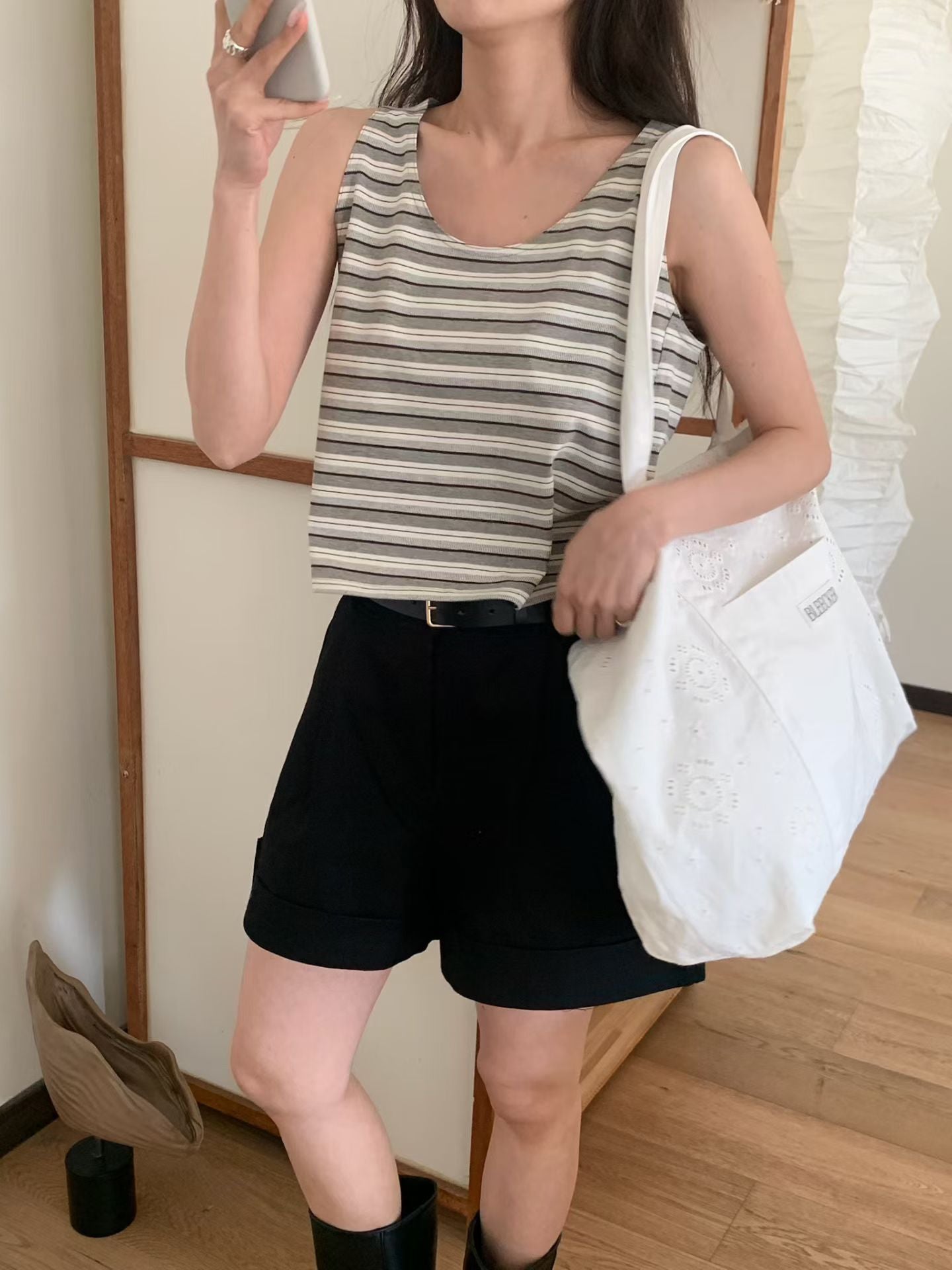 Essential Striped Sleeveless Top (3 Colors)