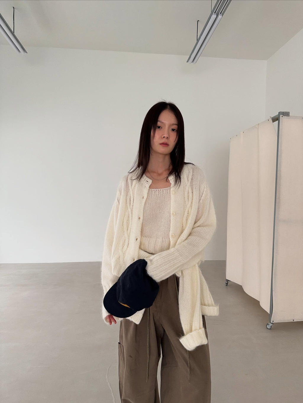 復古針織外套 3色