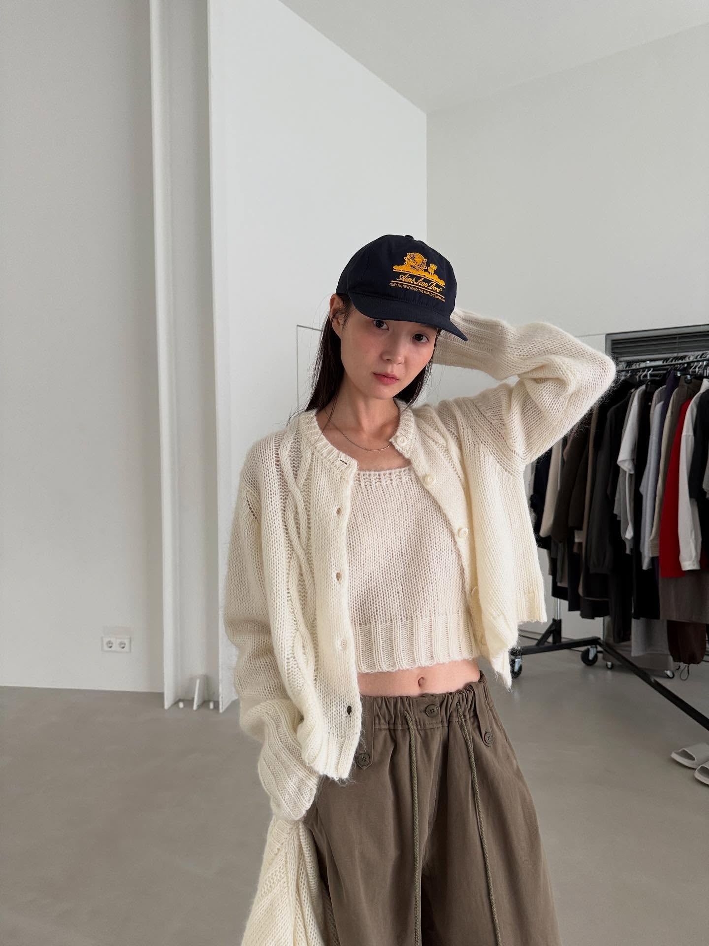 復古針織外套 3色