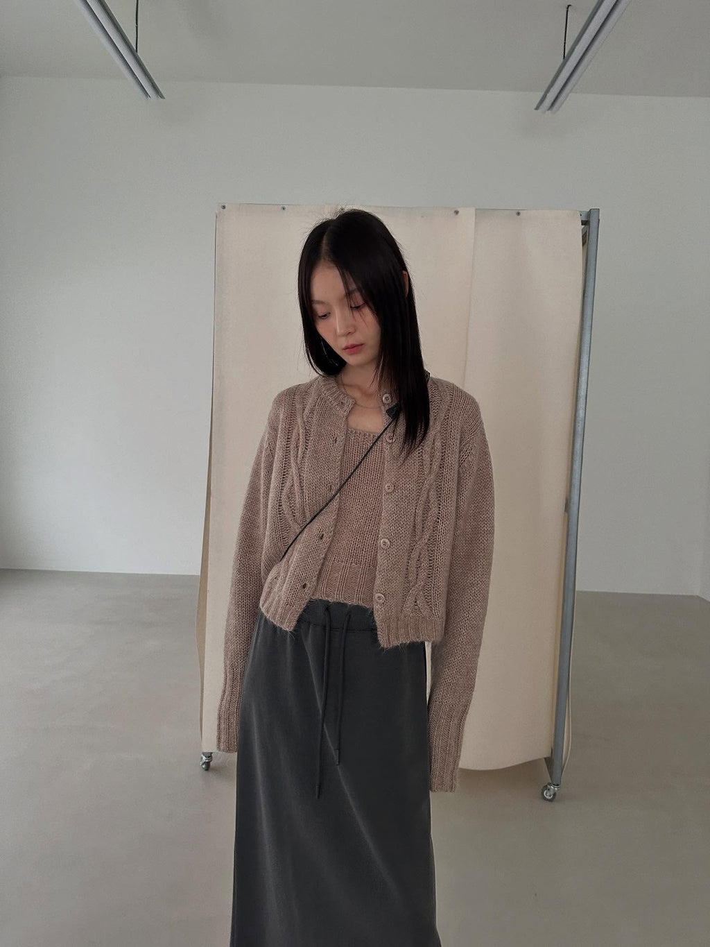 復古針織外套 3色