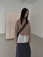 復古針織外套 3色