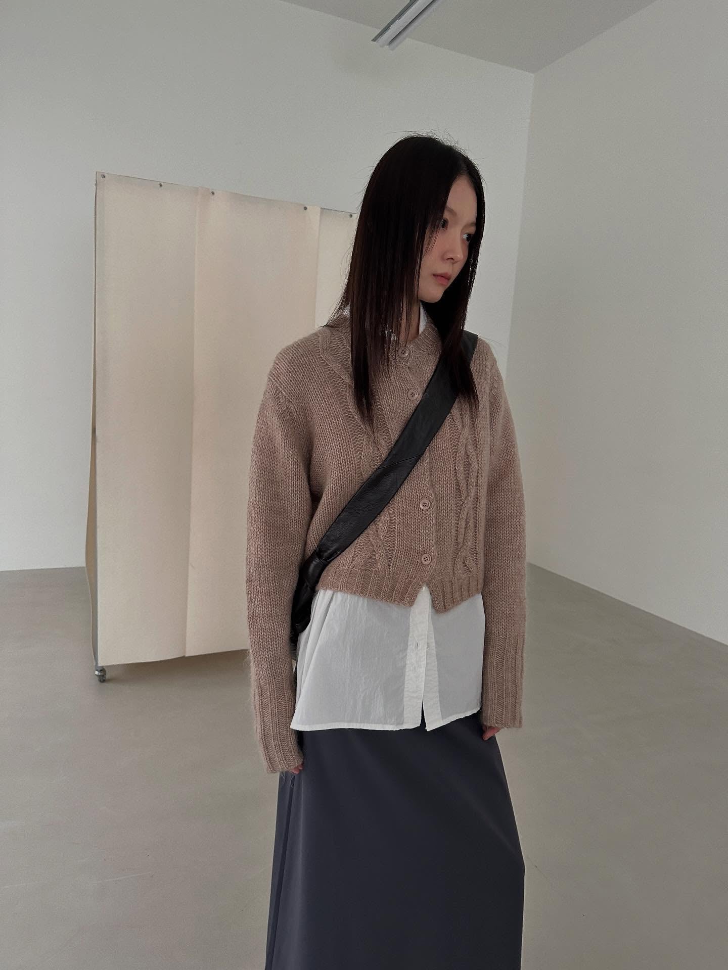 復古針織外套 3色