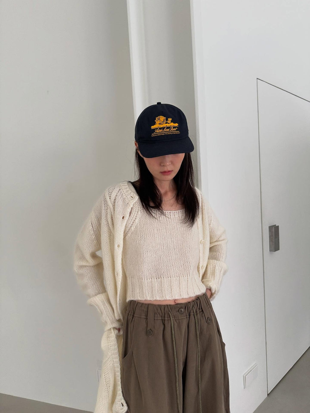 復古針織外套 3色