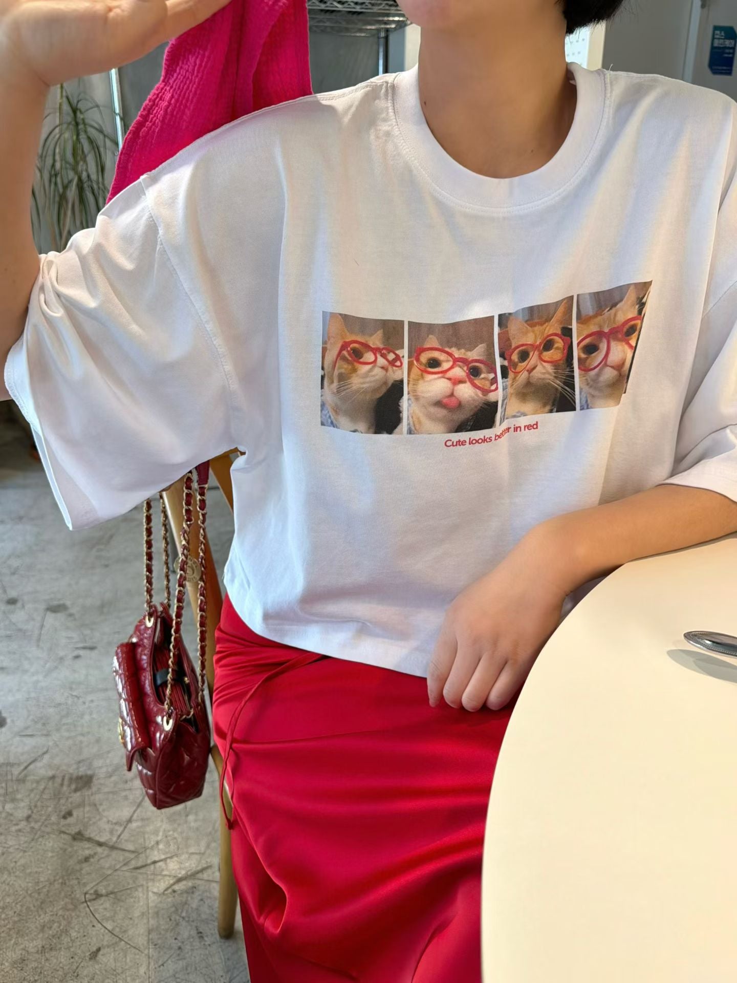 Meow Retro 短版 Tee (2 Colors)