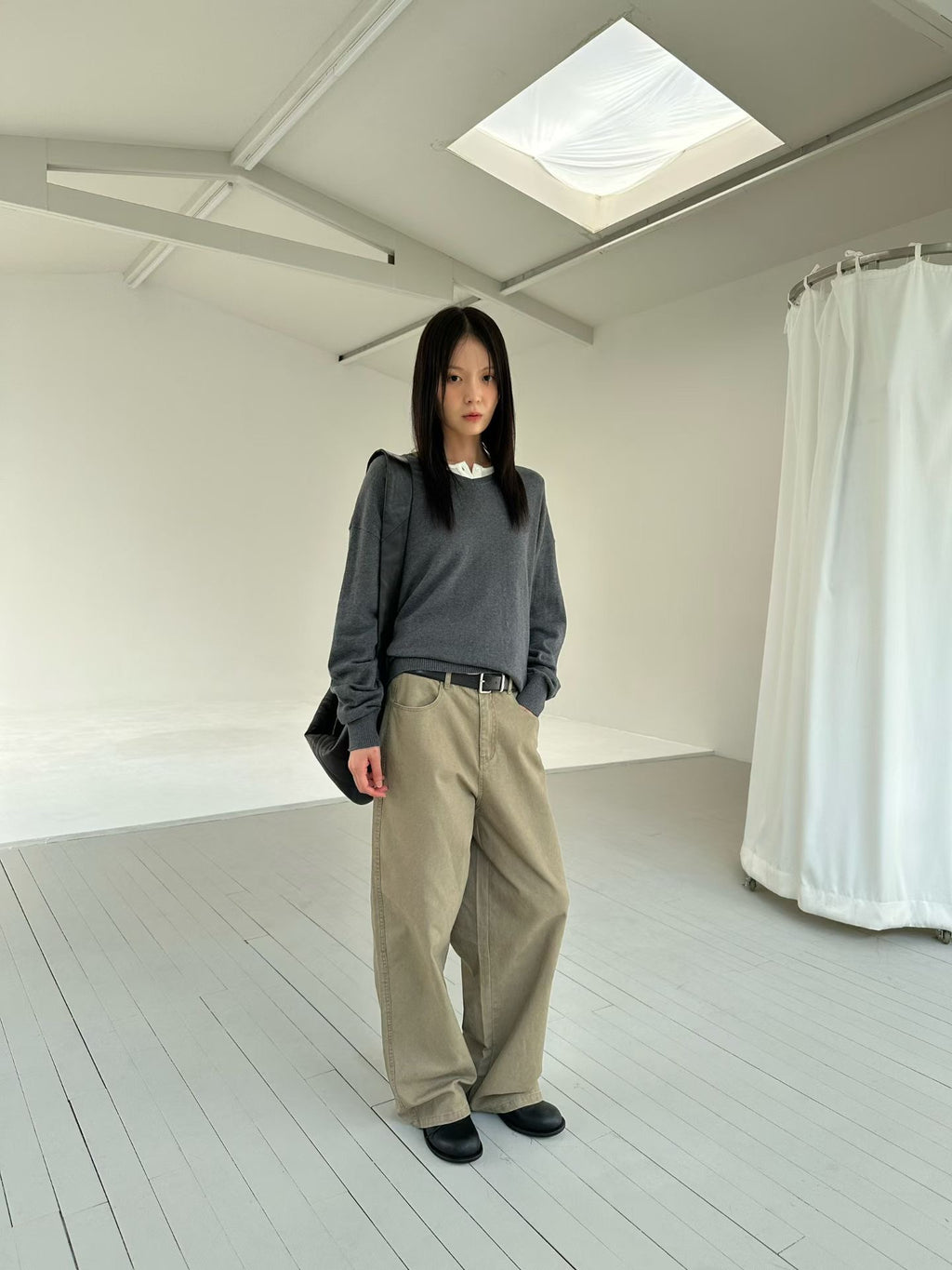 簡約淨色長褲 3色