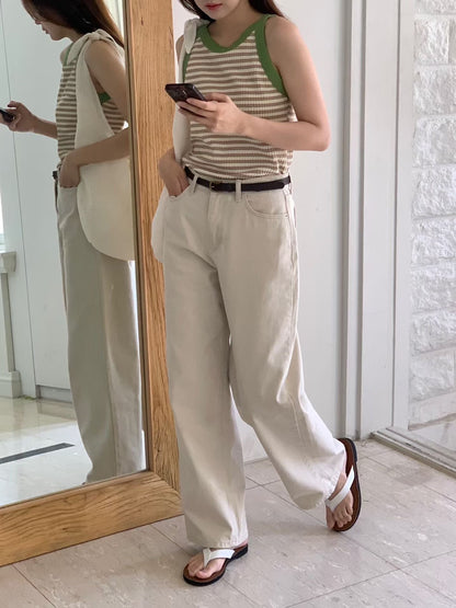 Daily Basic 米色牛仔褲