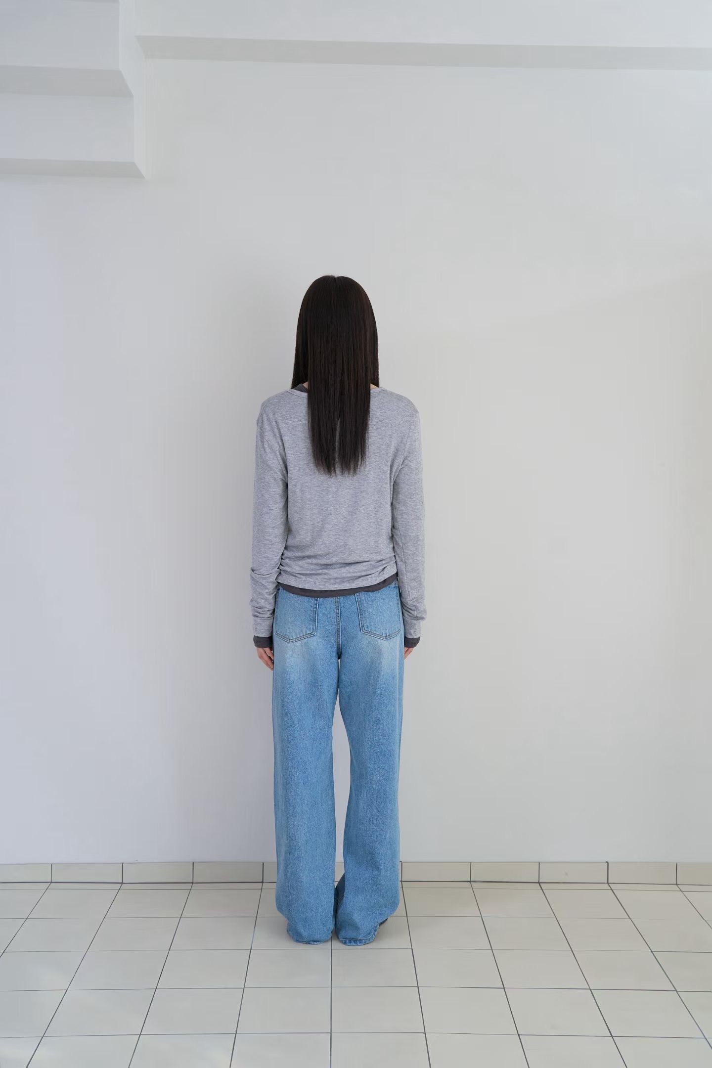 鈕扣長袖Tee (4色)