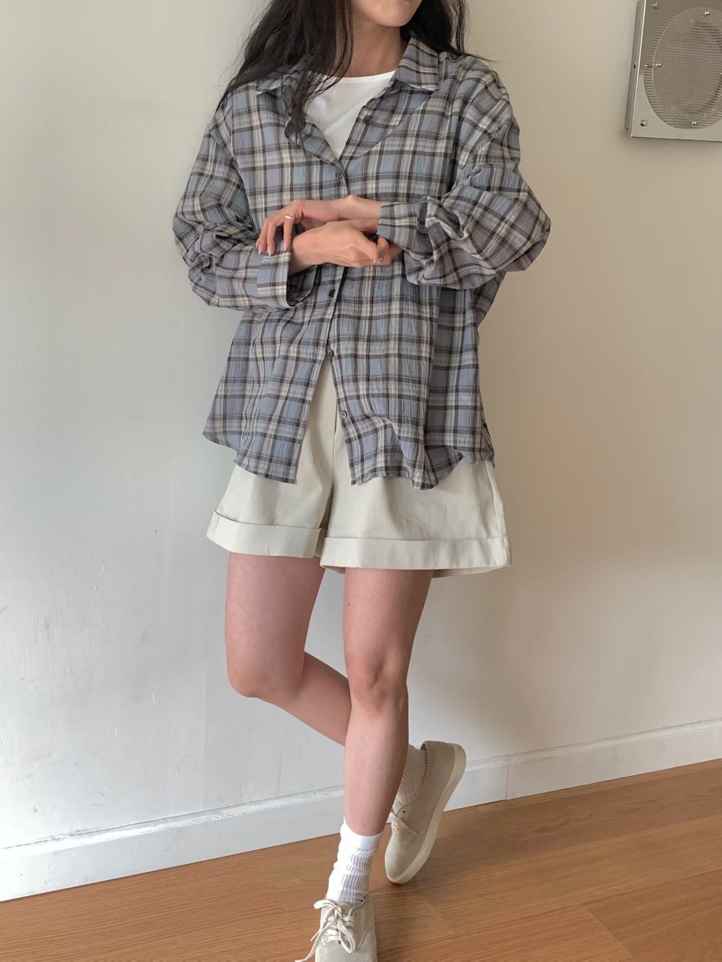 日常格紋襯衫(2色)