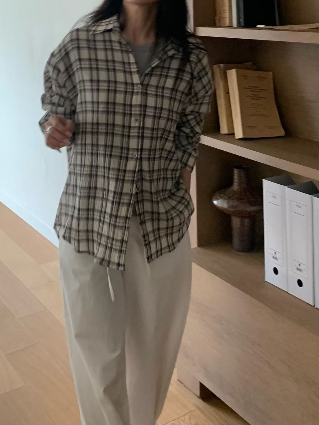 日常格紋襯衫(2色)