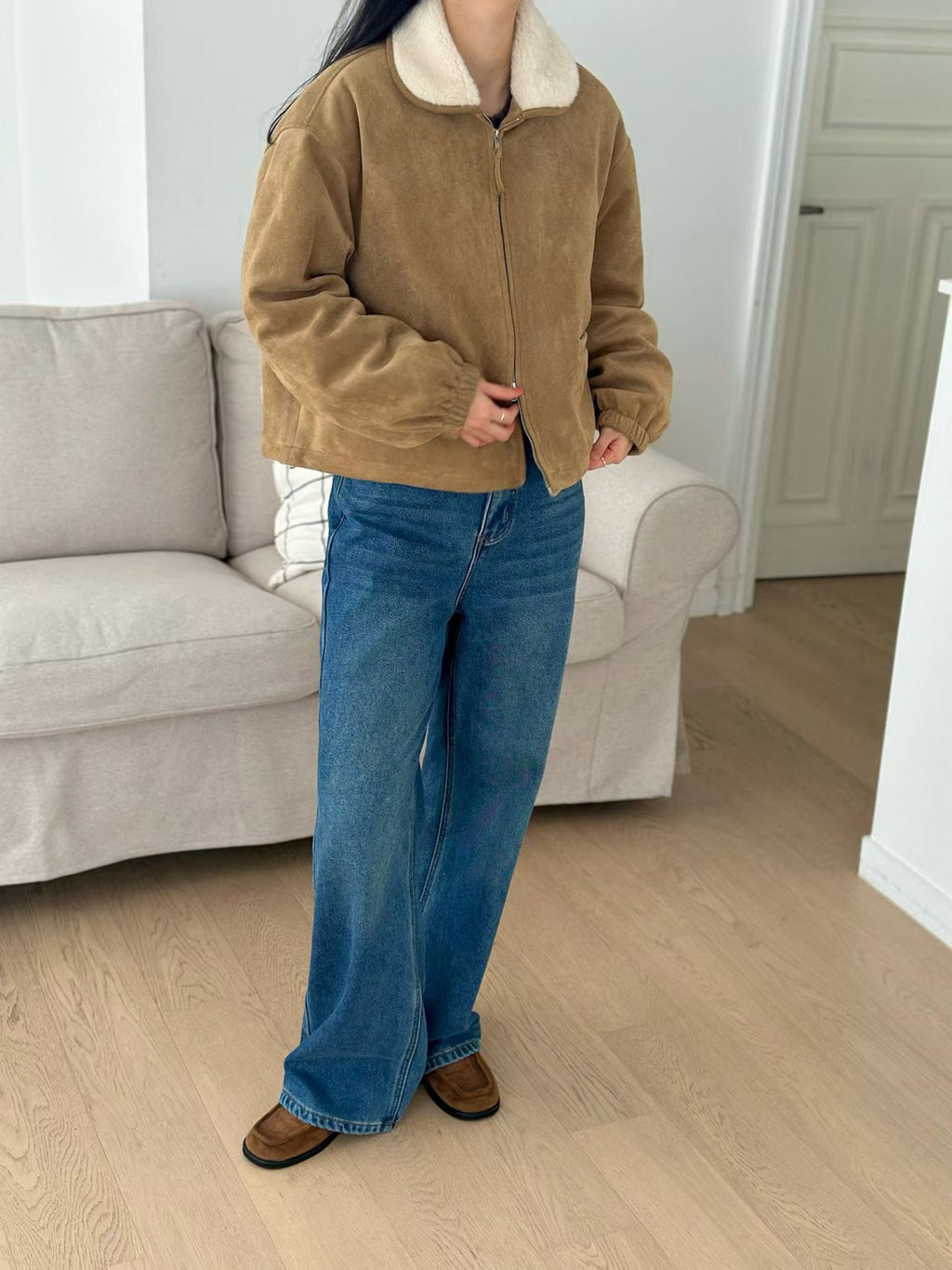 麂皮鴨絨外套 2色