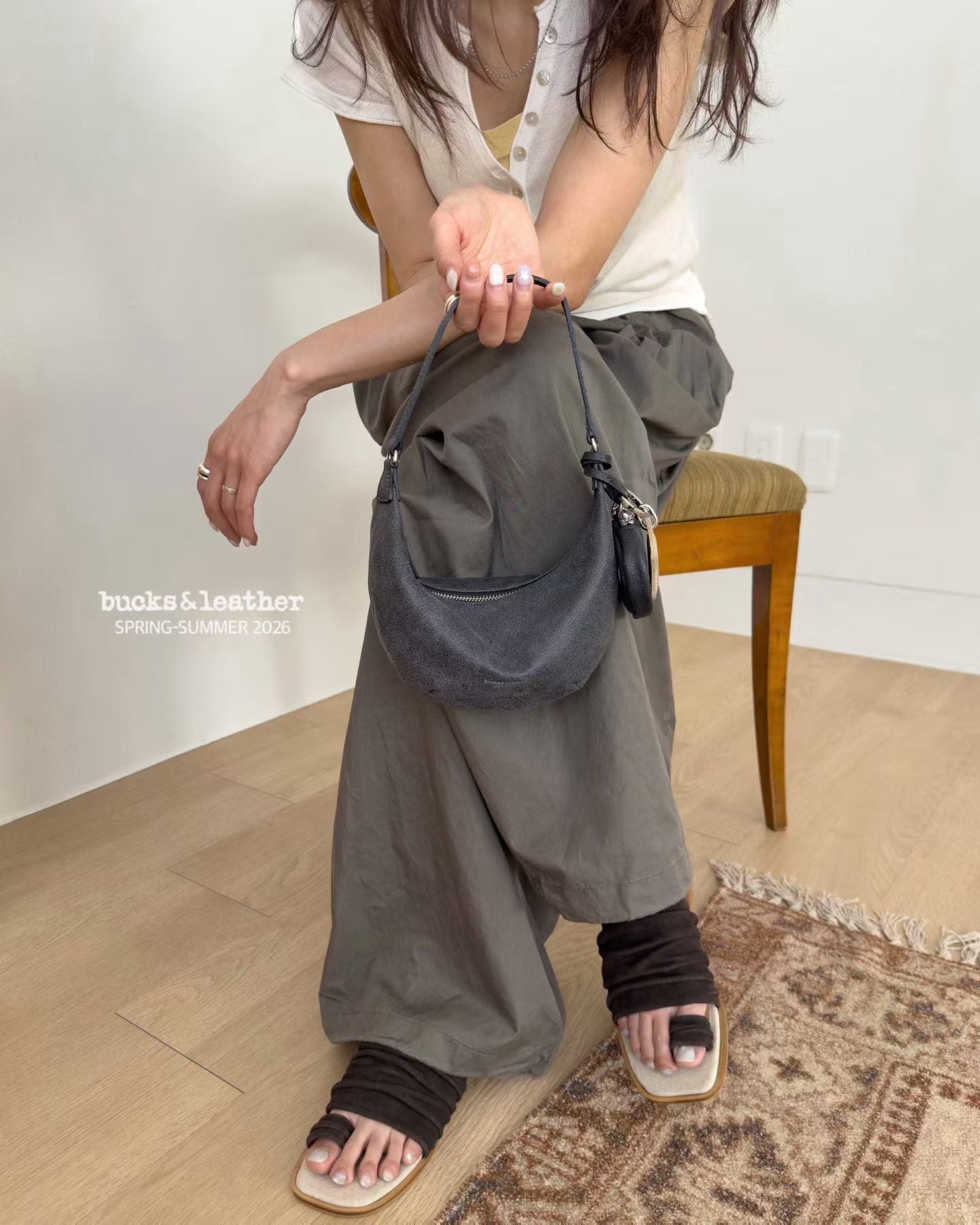 bucks&leather 26SS Crescent bag
