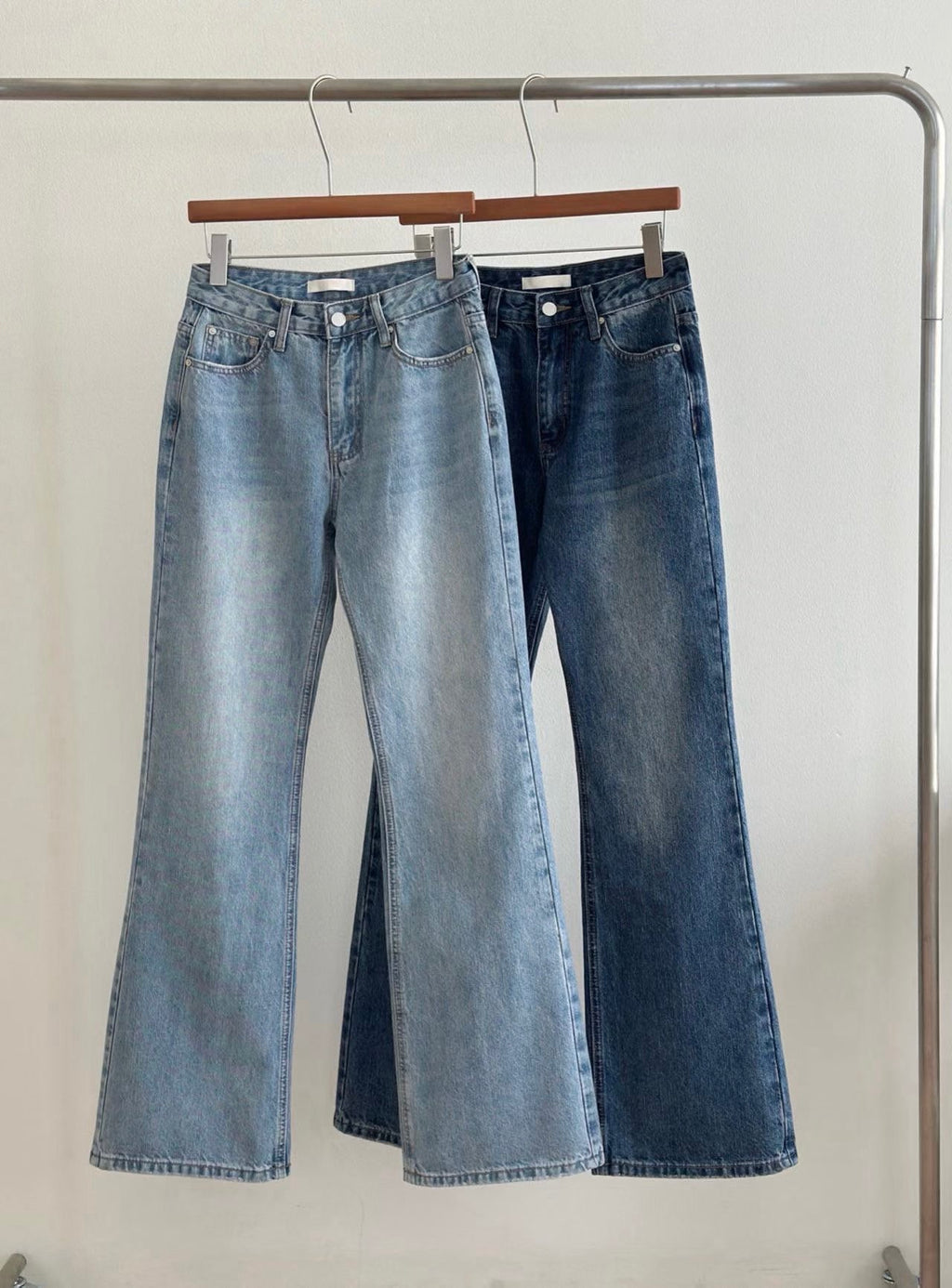 喇叭牛仔褲 (2色)