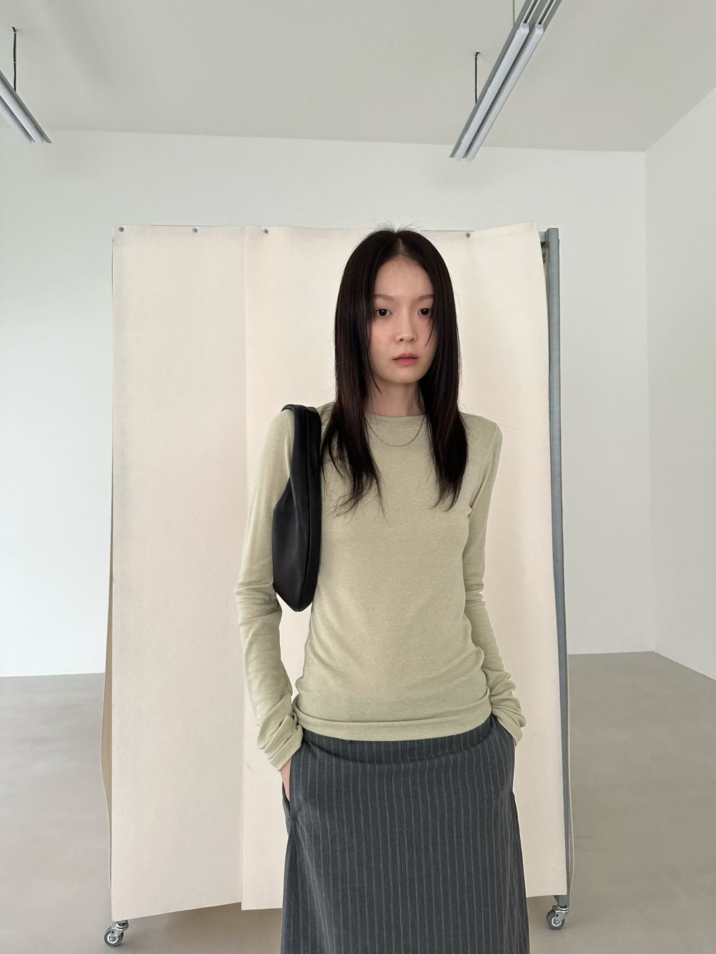 圓領淨色上衣 5色