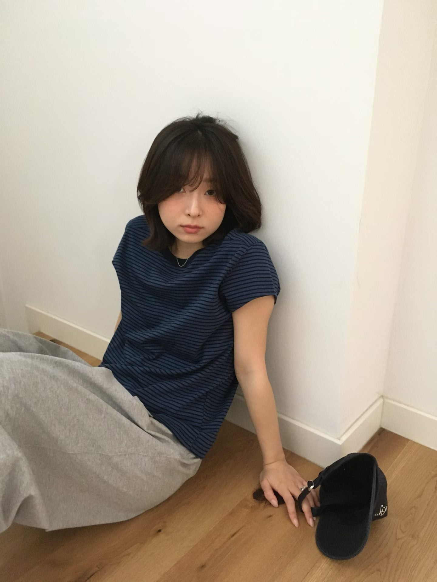 顯瘦小飛袖圓領綿質Tee (6 Colors)