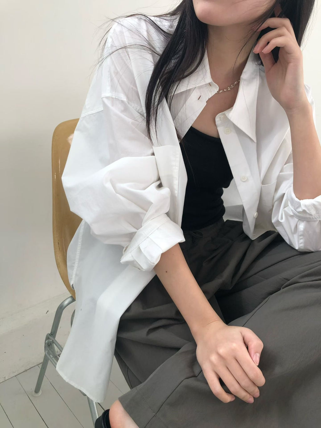 棉質口袋襯衫 (4色)