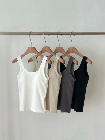 單穿都靚! 親膚背心Bra Top (4 Colors)