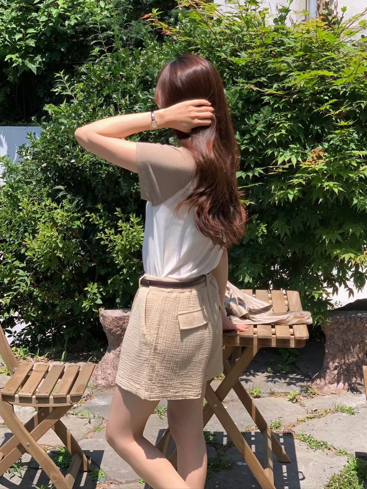 撞色明線Raglan Sleeve Tee (2 colors)