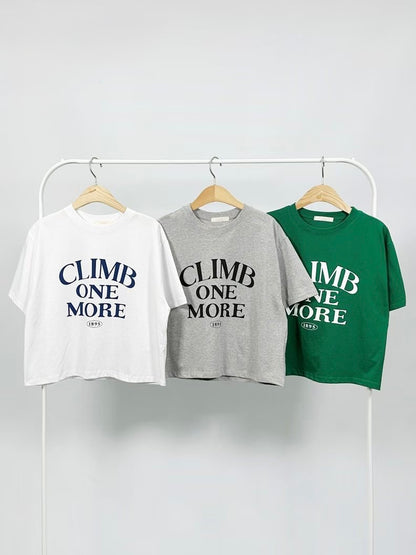 "Climb One More" 短版 Tee (3 Colors)