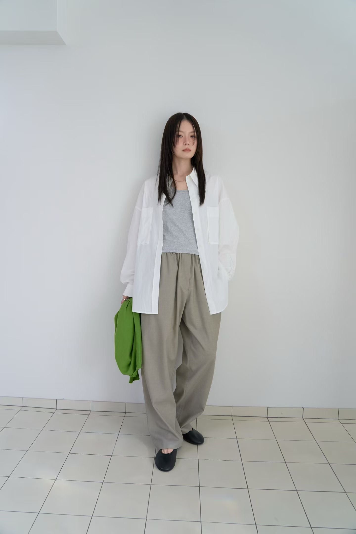 棉質口袋襯衫 (4色)