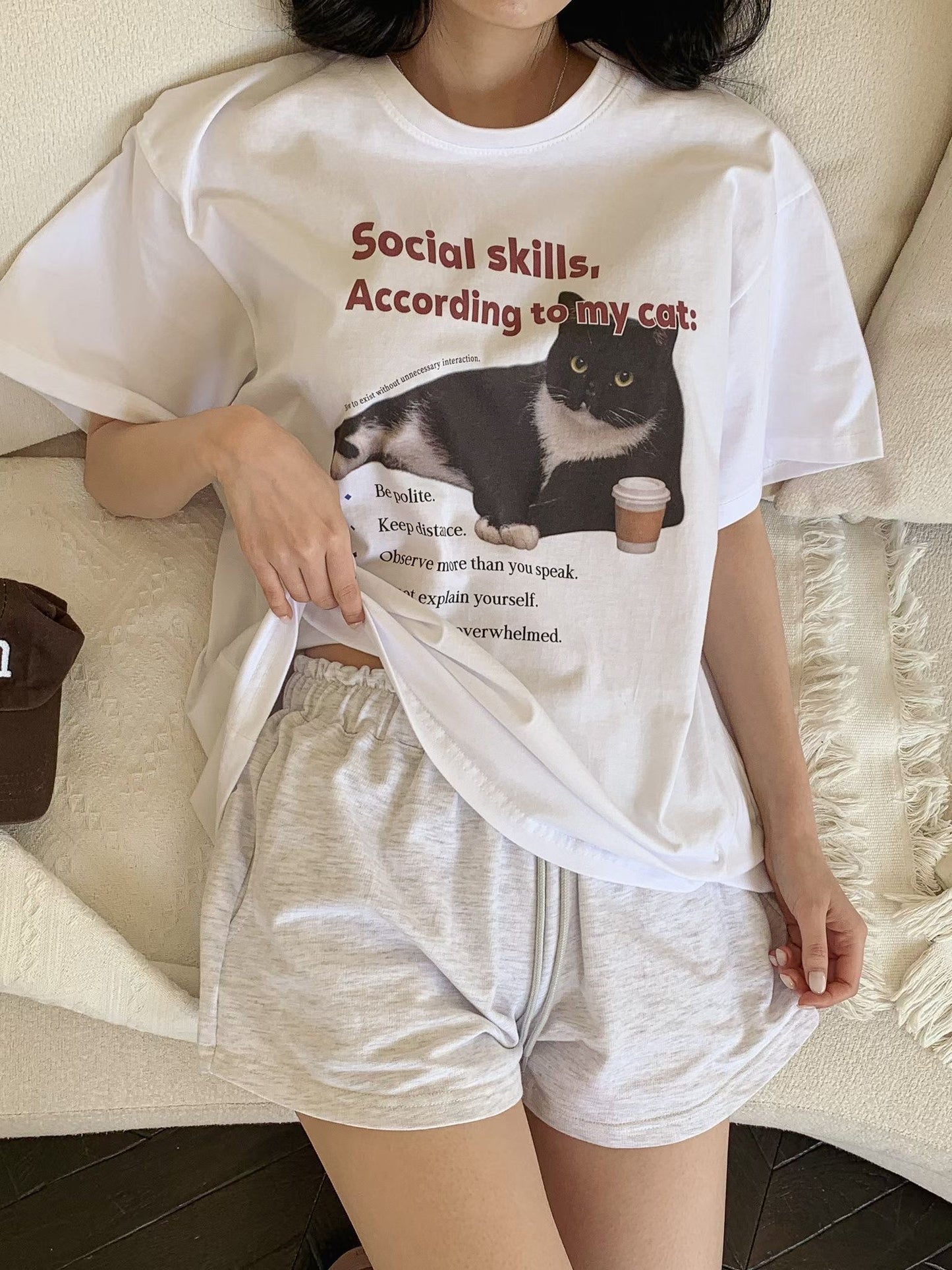 Meow 短版 Tee (3 Colors)
