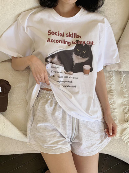 Meow 短版 Tee (3 Colors)
