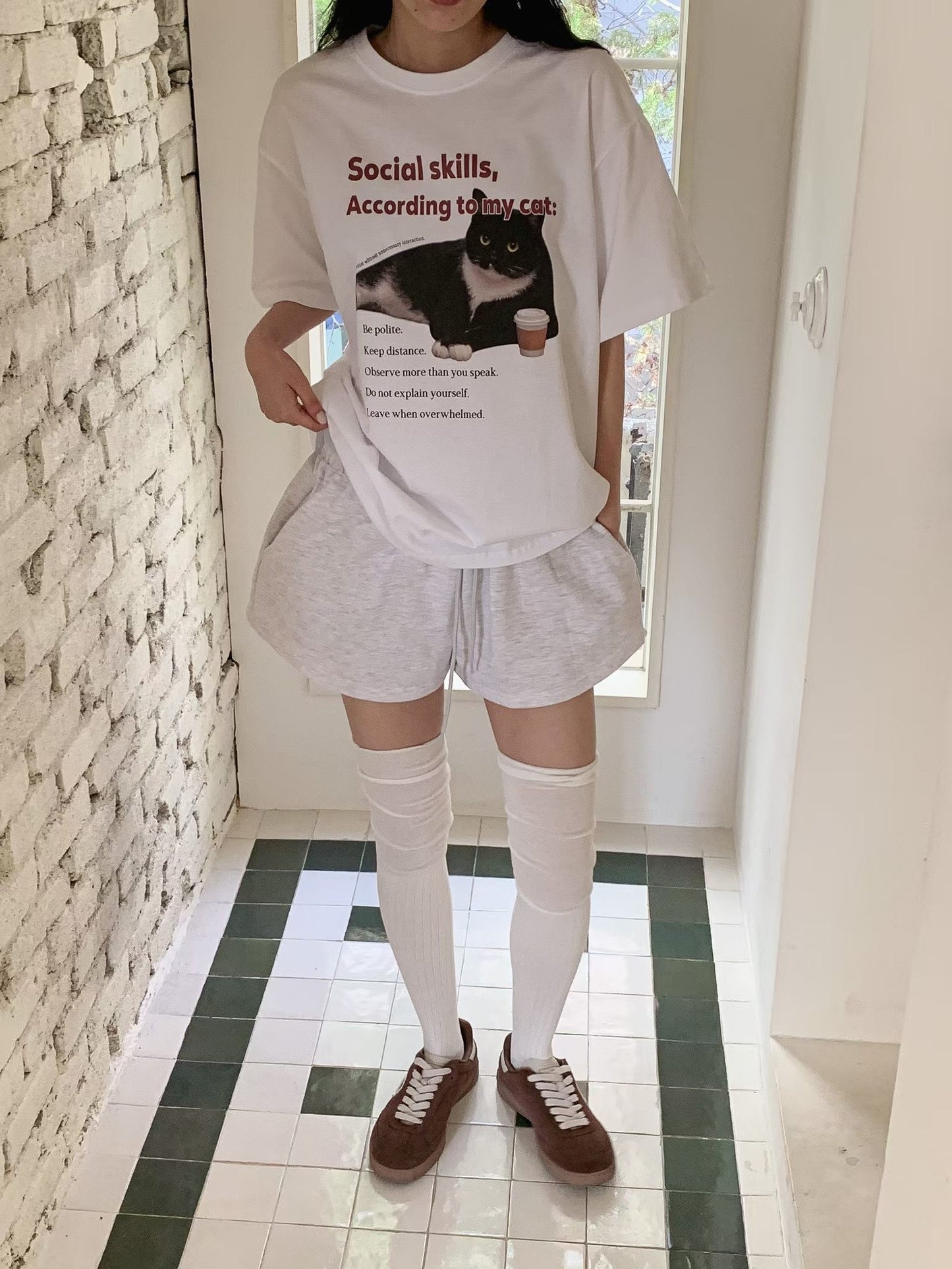 Meow 短版 Tee (3 Colors)