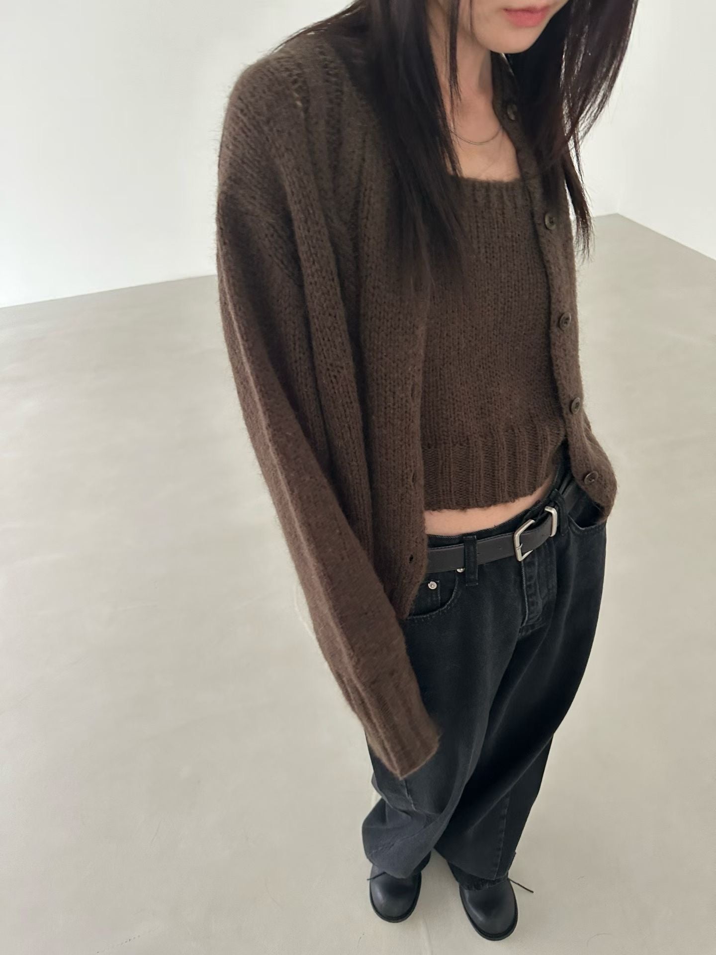 復古針織外套 3色