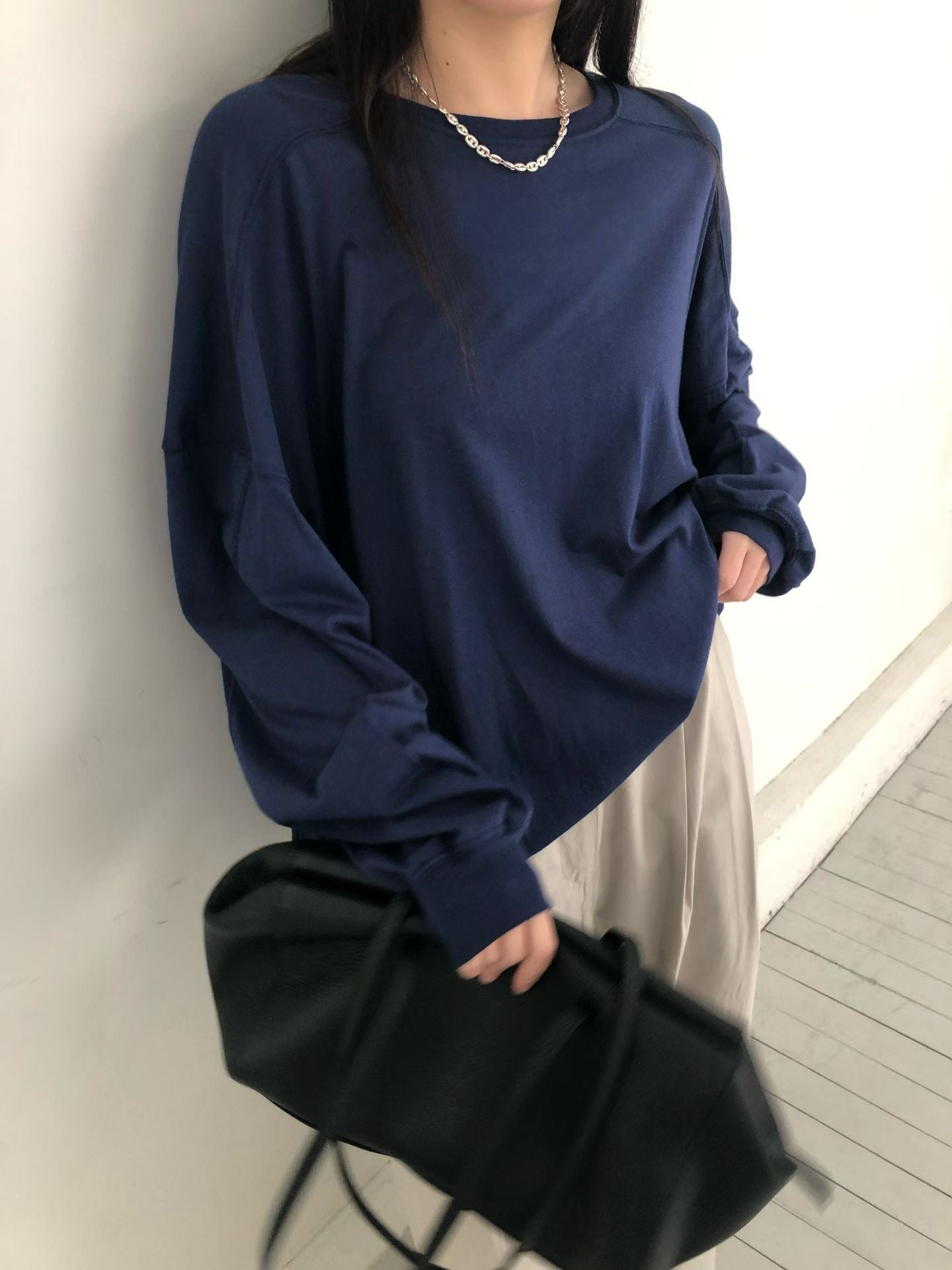 輕薄寬鬆衛衣 (4色)