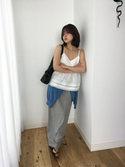 超舒服! BASIC橡筋腰長裙 (3 Colors)