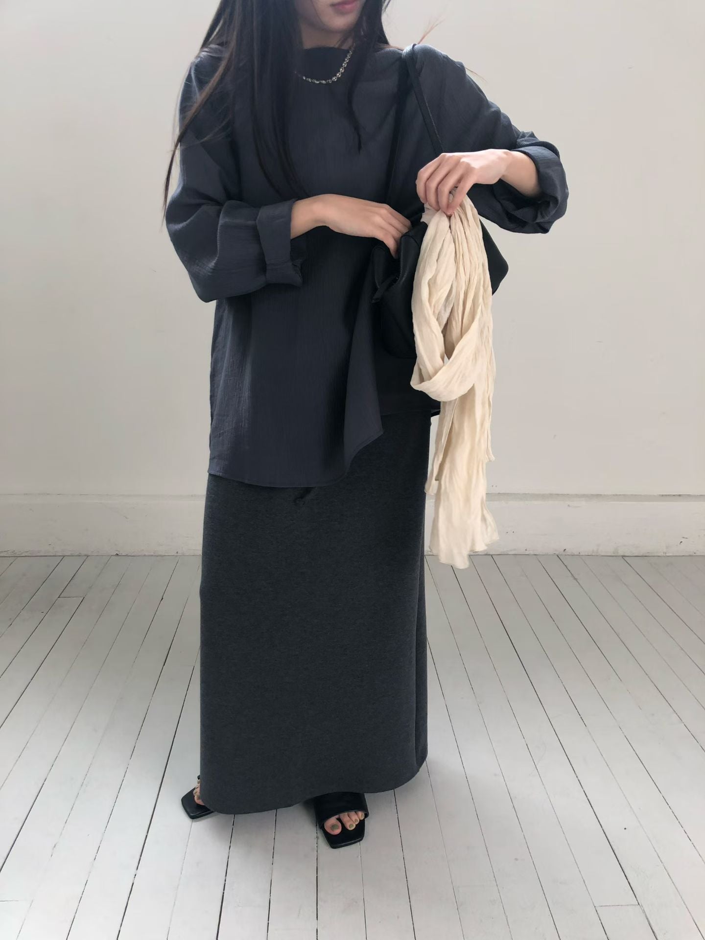 簡約寬鬆上衣 (3色)