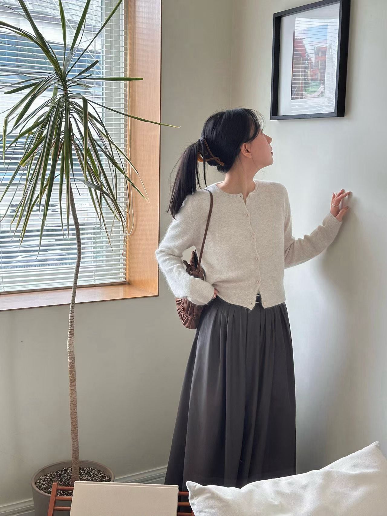 淨色針織外套 6色